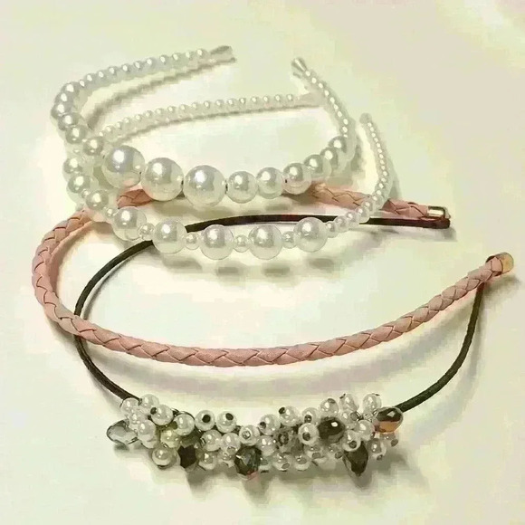 bundle of 4 beaded and leather headbands - Picture 3 of 12